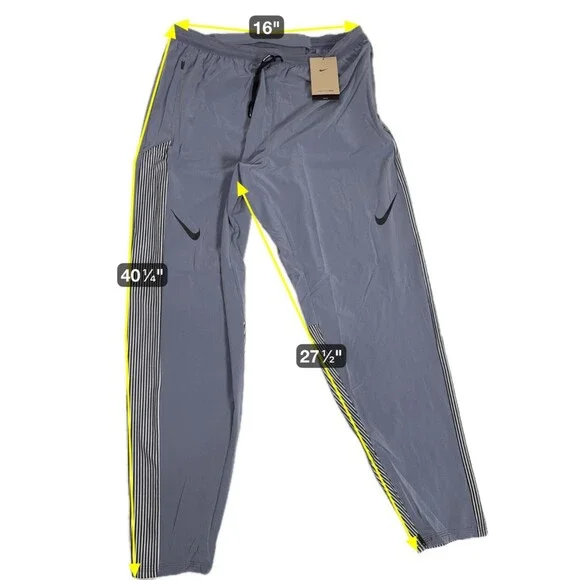 Nike AeroSwift Men's Dri-FIT ADV Running racing Pants FN3361-003 Grey Large NEW